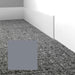Mohawk - Elemental Edges - 4.5 in. Straight Cut Rubber Wall Base - Silver Gray