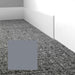 Mohawk - Elemental Edges - 4 in. Straight Cut Rubber Wall Base - Silver Gray