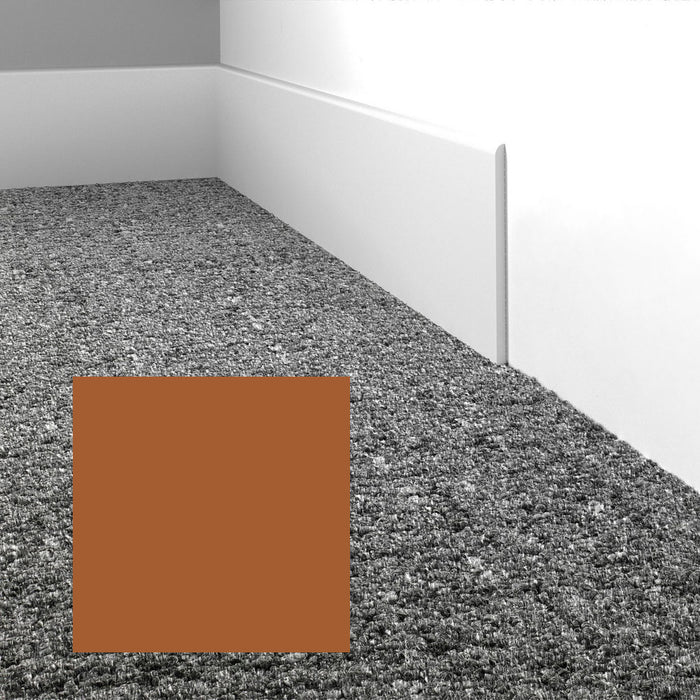Mohawk - Elemental Edges - 3 in. Straight Cut Rubber Wall Base - Auburn