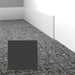 Mohawk - Elemental Edges - 4 in. Straight Cut Rubber Wall Base - Charcoal