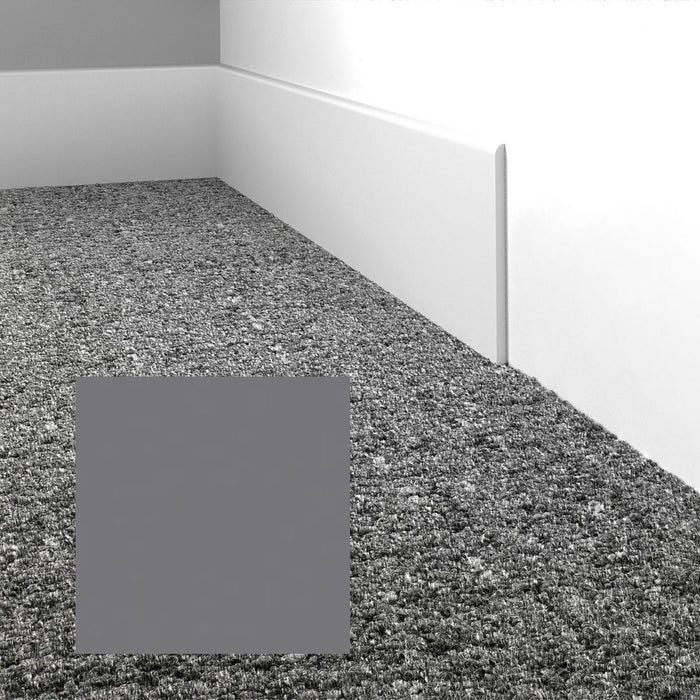 Mohawk - Elemental Edges - 4.5 in. Straight Cut Rubber Wall Base - Pepper Gray