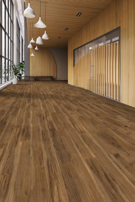 Tarkett - Event+ Wood - Crafted Plank - 6" x 48" - Luxury Vinyl Tile - Pacific Walnut Installed