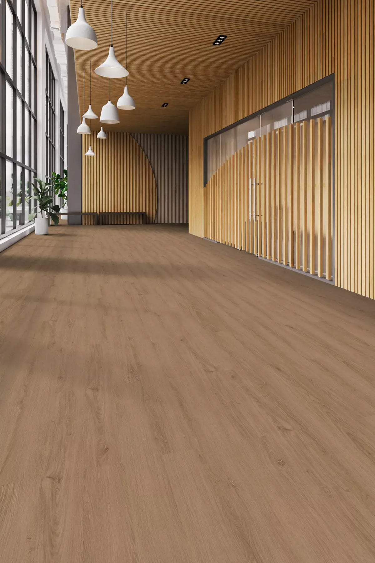 Tarkett - Event+ Wood - Crafted Plank - 6&quot; x 48&quot; - Luxury Vinyl Tile - Savannah Installed