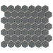 Daltile - Color Wheel Mosaic - 1.5 in. Glazed Ceramic Hexagon Mosaic - Chalkboard