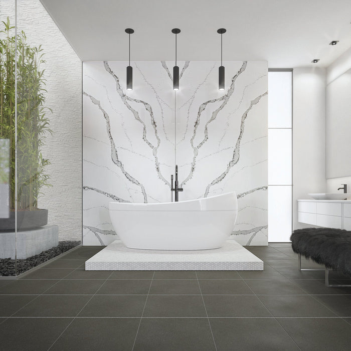 Daltile - Astronomy - 12 in. x 24 in. - Porcelain Tile - Matte - Nebula Installed