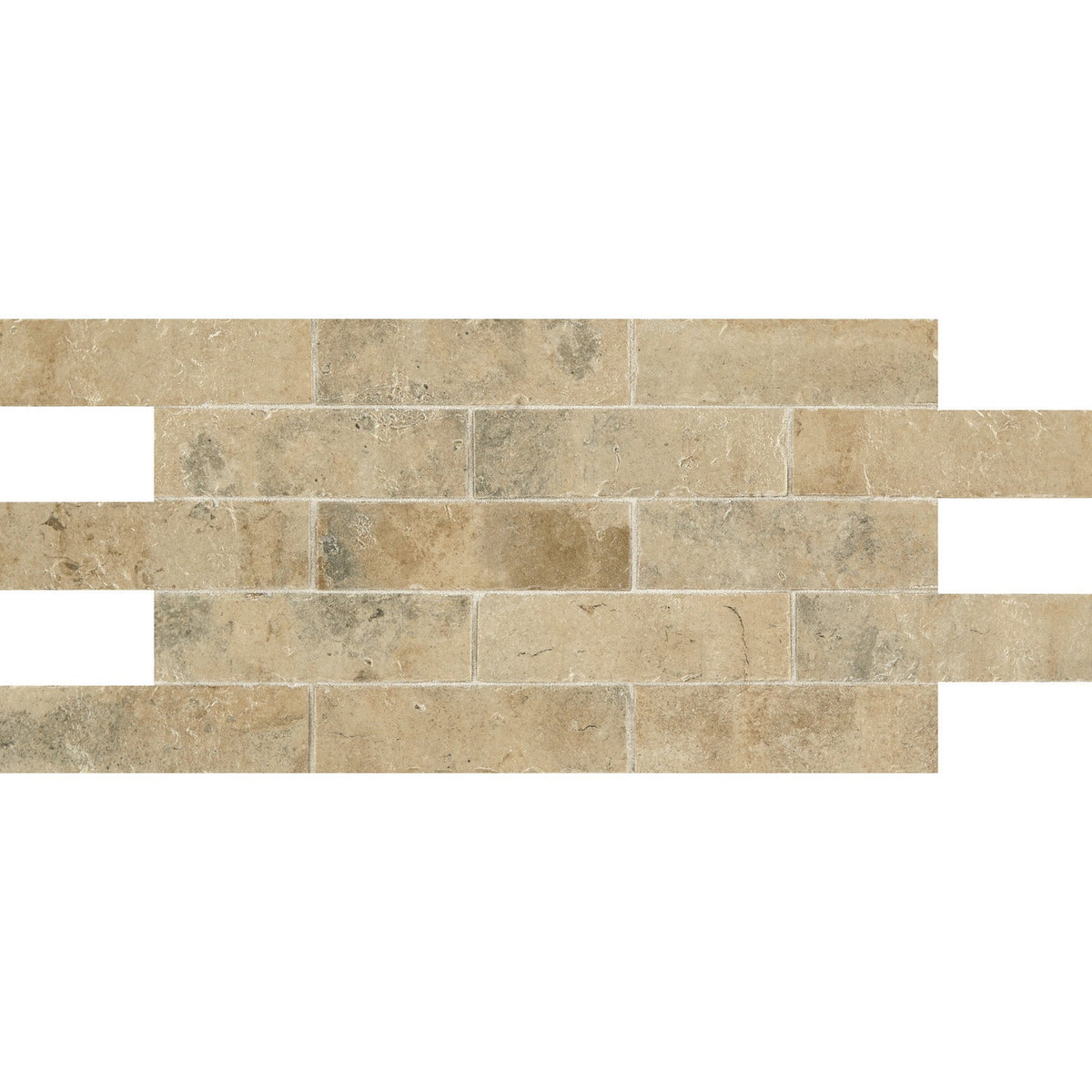 Daltile - Brickwork - 2 in. x 8 in. Glazed Porcelain Tile - Atrium