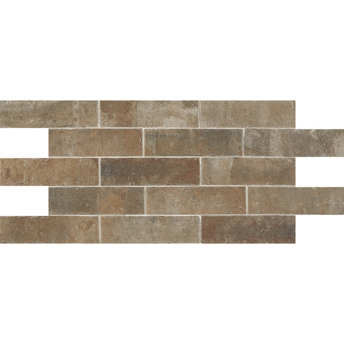 Daltile - Brickwork - 2 in. x 8 in. Glazed Porcelain Tile - Patio