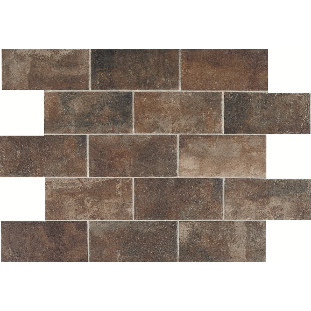 Daltile - Brickwork - 4 in. x 8 in. Glazed Porcelain Tile - Terrace