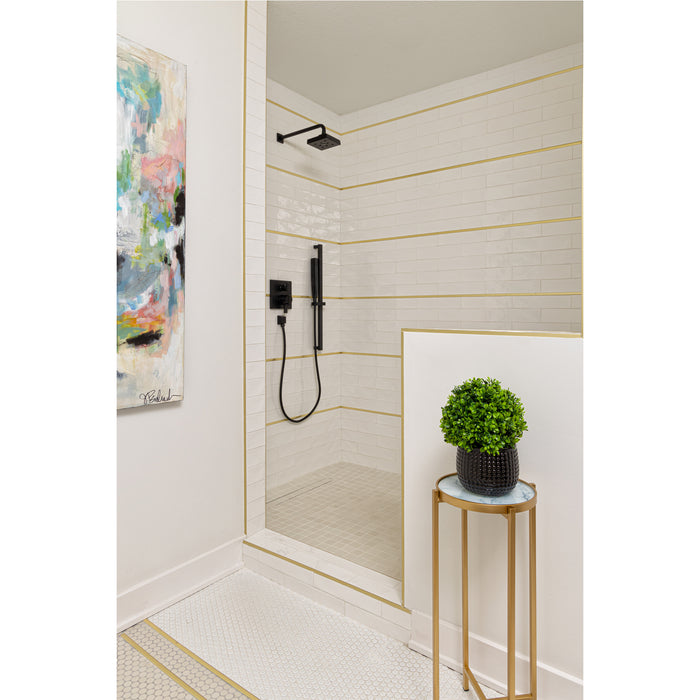 Daltile - Keystones - Penny Rounds - Porcelain Tile Mosaic - Matte - Moonshine Shower Install