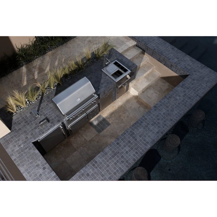 Daltile - Continental Slate - 3 in. x 3 in. - Glazed Ceramic Mosaic - Matte - Asian Black Installed