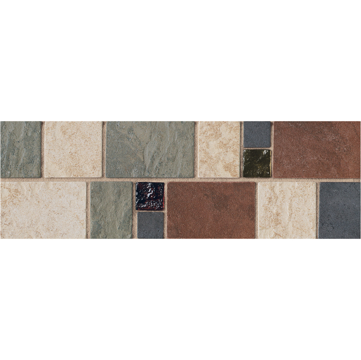 Daltile - Continental Slate - 4 in. x 12 in. - Porcelain Tile Decorative Border - Matte - Egyptian Beige CS70