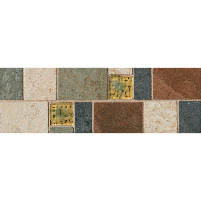 Daltile - Continental Slate - 4 in. x 12 in. - Porcelain Tile Decorative Border - Matte - Egyptian Beige CS71