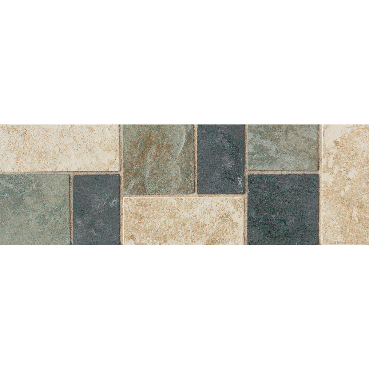 Daltile - Continental Slate - 4 in. x 12 in. - Porcelain Tile Decorative Border - Matte - Egyptian Beige CS72