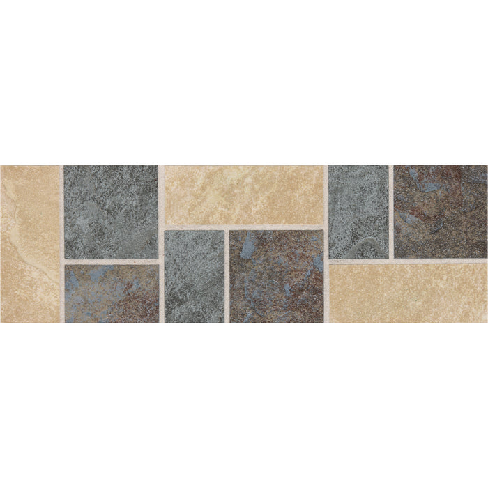 Daltile - Continental Slate - 4 in. x 12 in. - Porcelain Tile Decorative Border - Matte - Persian Gold CS75