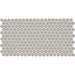 Daltile - Keystones - Organic 1" Penny Round - Porcelain Tile Mosaic - Matte - Desert Gray