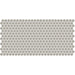 Daltile - Keystones - Penny Rounds - Porcelain Tile Mosaic - Matte - Desert Gray