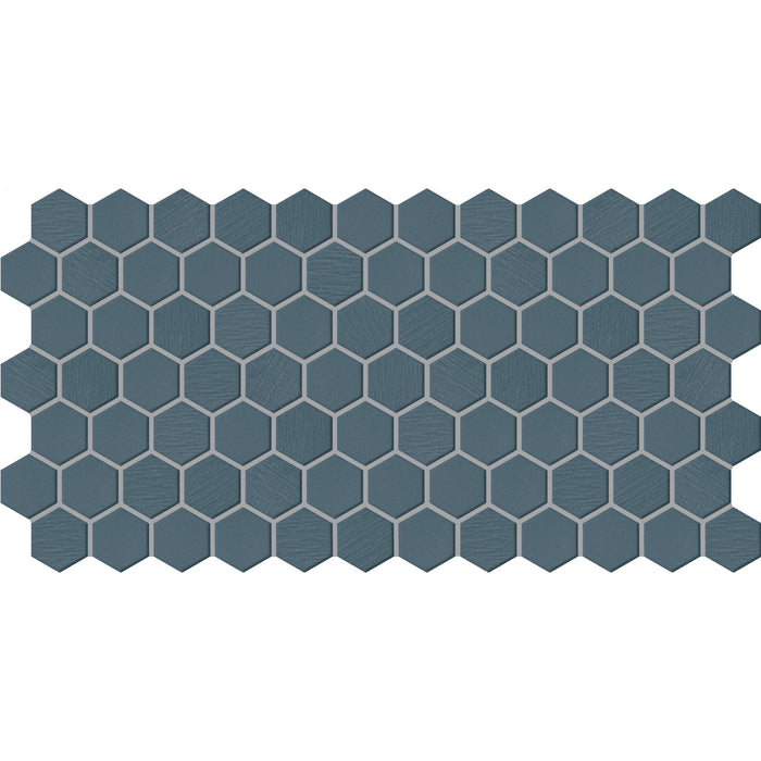 Daltile - Keystones - 2" Hexagon - Porcelain Tile Mosaic - Textured - Galaxy