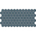 Daltile - Keystones - 2" Hexagon - Porcelain Tile Mosaic - Textured - Galaxy