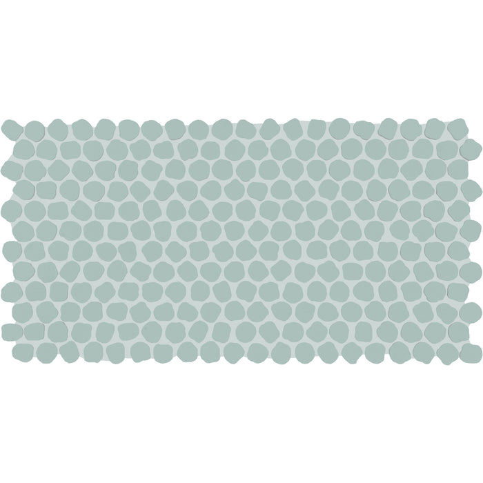 Daltile - Keystones - Organic 1" Penny Round - Porcelain Tile Mosaic - Matte - Spa