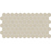 Daltile - Keystones - 2" Hexagon - Porcelain Tile Mosaic - Textured - Urban Putty