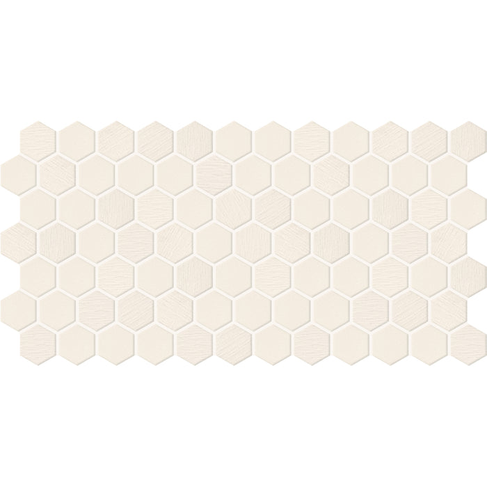 Daltile - Keystones - 2" Hexagon - Porcelain Tile Mosaic - Textured - Biscuit