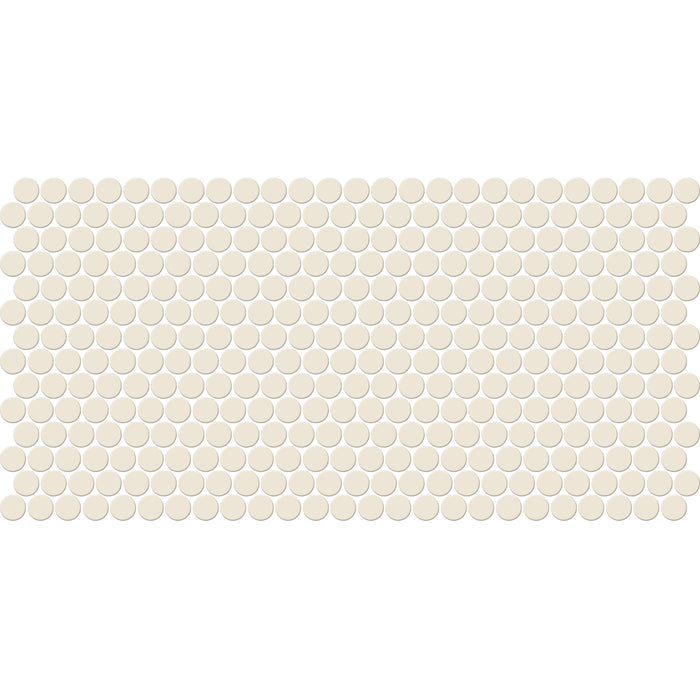 Daltile - Keystones - Penny Rounds - Porcelain Tile Mosaic - Matte - Biscuit