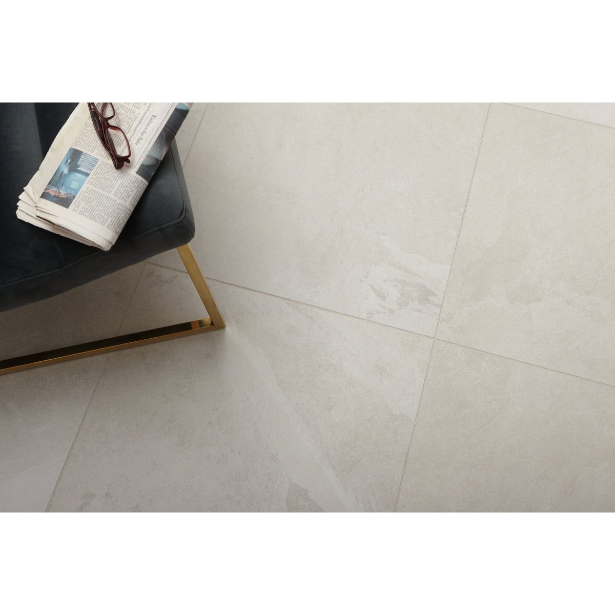 Daltile - Delegate - 12 in. x 24 in. - Porcelain Tile - Matte - Off White Installed