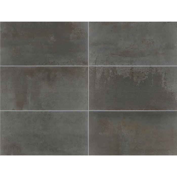 Daltile - Emergent - 12 in. x 24 in. - Porcelain Floor Tile - Light Polished - Iron Variation View