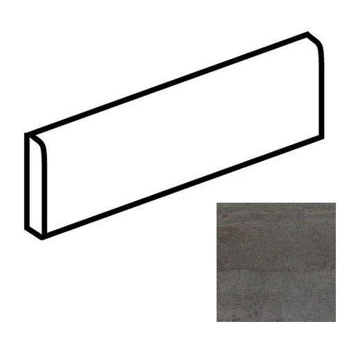 Daltile - Emergent - 3 in. x 24 in. - Porcelain Bullnose Trim - Light Polished - Iron