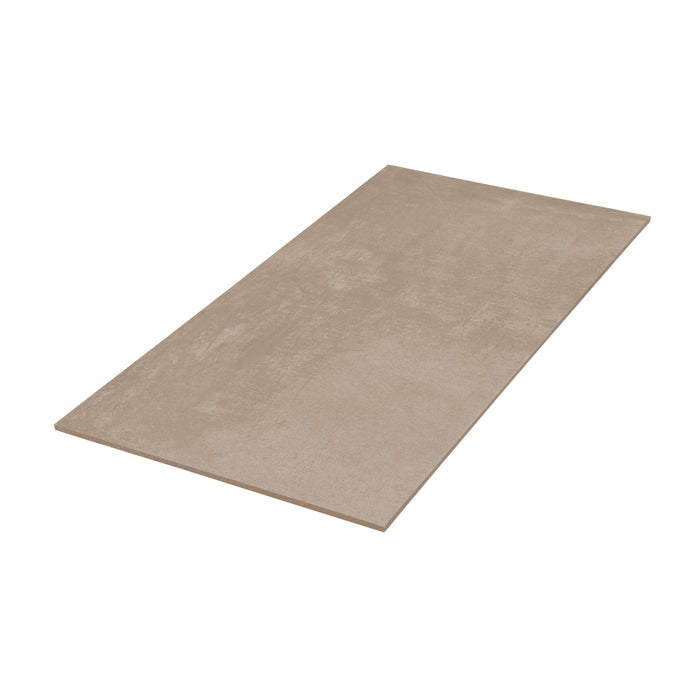 Daltile - Emergent - 12 in. x 24 in. - Porcelain Floor Tile - Light Polished - Pewter Angled View