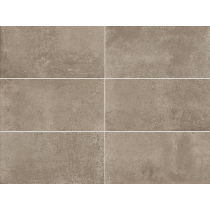 Daltile - Emergent - 12 in. x 24 in. - Porcelain Floor Tile - Light Polished - Pewter Variation View