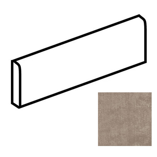 Daltile - Emergent - 3 in. x 24 in. - Porcelain Bullnose Trim - Light Polished - Pewter