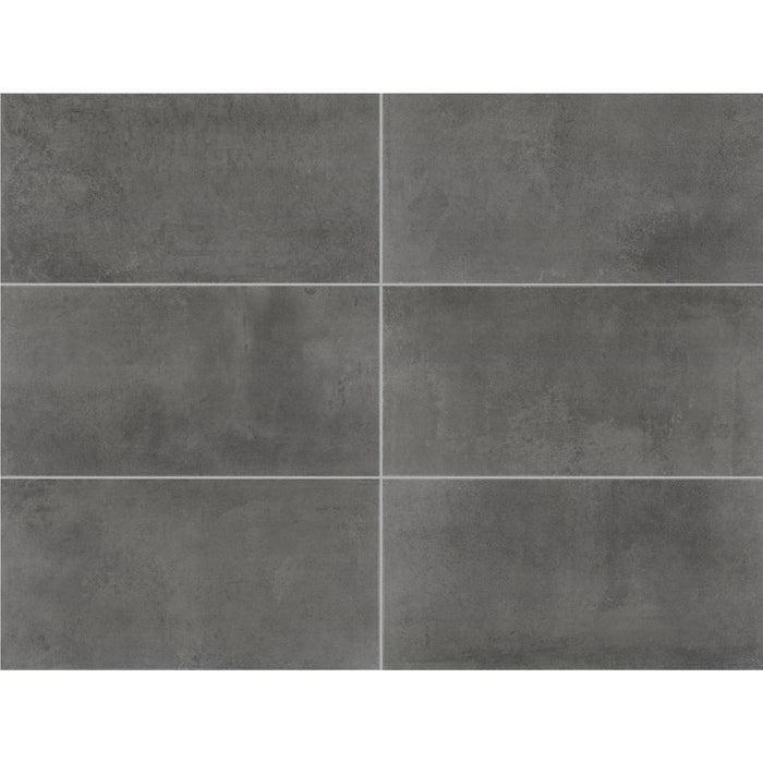 Daltile - Emergent - 12 in. x 24 in. - Porcelain Floor Tile - Light Polished - Titanium Variation View
