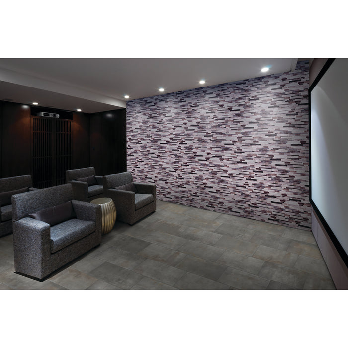 Daltile - Emergent - 12 in. x 24 in. - Porcelain Floor Tile - Light Polished - Iron Installed