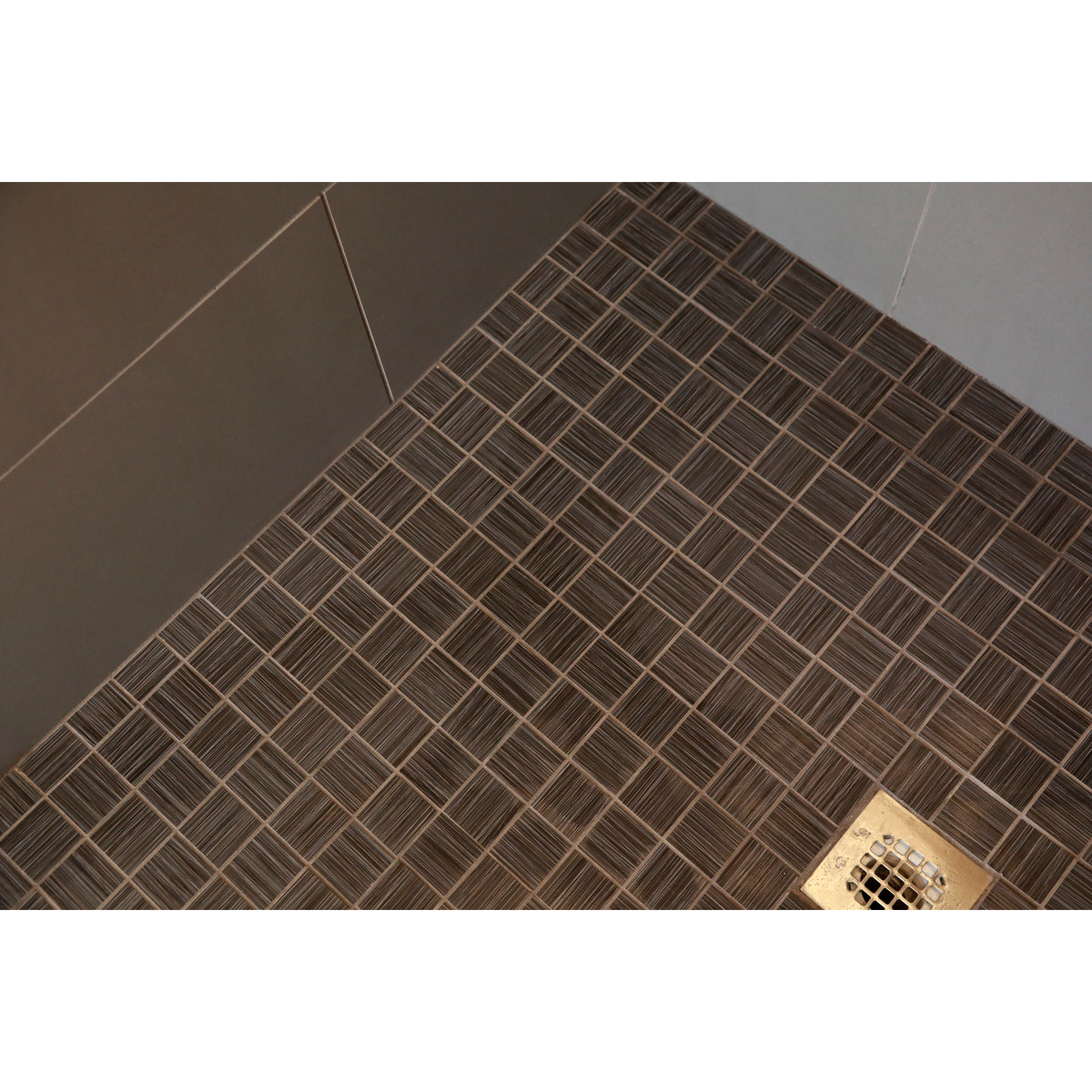 Daltile - Fabrique - 2 in. x 2 in. - Porcelain Tile Mosaic - Matte - Noir Linen Installed