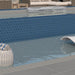 Daltile - Keystones - 2" Hexagon - Porcelain Tile Mosaic - Textured - Galaxy Pool Install 2