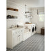 Daltile - Keystones - Penny Rounds - Porcelain Tile Mosaic - Matte - Arctic White/Black - DK28 Laundry Room Install