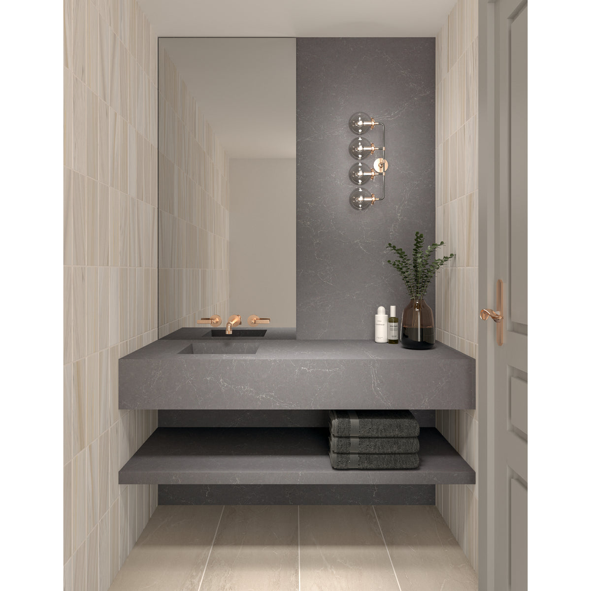 Daltile - Enlite - 15 in. x 30 in. - Colorbody Porcelain Tile - Matte - Awaken Installed