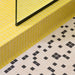 Daltile - Keystones - 1" x 1" Straight Joint - Porcelain Tile Mosaic - Matte - Black floor installation