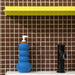 Daltile - Keystones - 1" x 1" Straight Joint - Porcelain Tile Mosaic - Matte - Brownberry wall installation