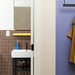 Daltile - Keystones - 1" x 1" Straight Joint - Porcelain Tile Mosaic - Matte - Brownberry wall installation