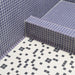 Daltile - Keystones - 1" x 1" Straight Joint - Porcelain Tile Mosaic - Matte - Black floor installation