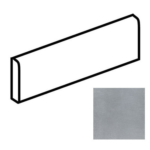 Daltile - Cohesion - 3 in. x 24 in. - Porcelain Bullnose Trim - Matte - Grey