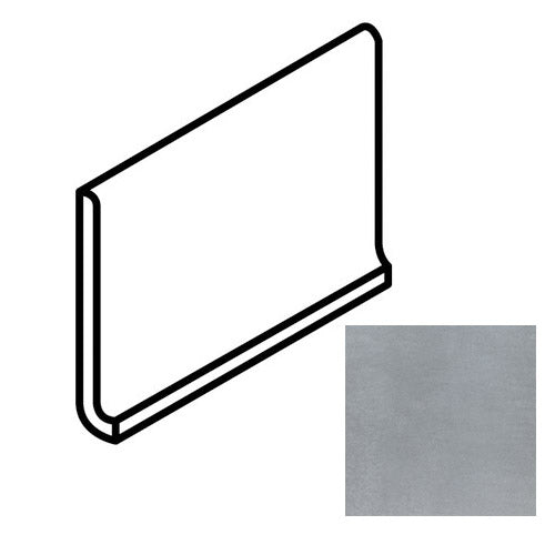 Daltile - Cohesion - 6 in. x 12 in. - Porcelain Cove Base Trim - Matte - Grey