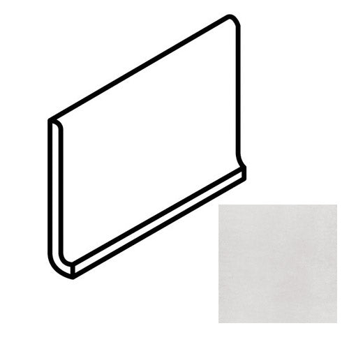 Daltile - Cohesion - 6 in. x 12 in. - Porcelain Cove Base Trim - Matte - White