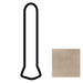 Daltile - Cohesion - 1 in. x 6 in. - Porcelain Trim Outcorner - Matte - Taupe