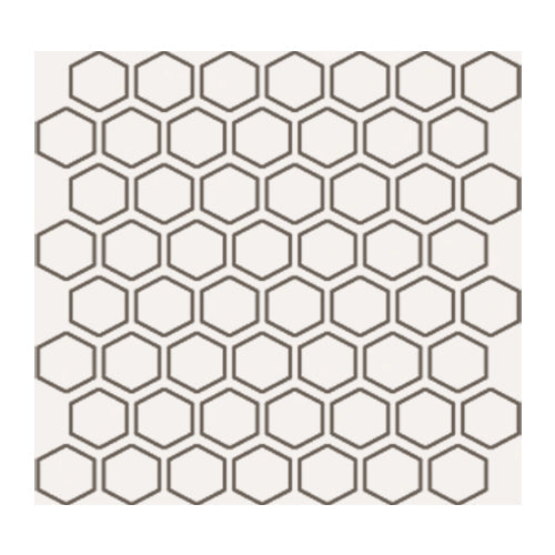 Daltile - Color Wheel Mosaic - 1.5 in. Glazed Ceramic Hexagon Mosaic - Matte Arctic White