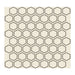 Daltile - Color Wheel Mosaic - 1.5 in. Glazed Ceramic Hexagon Mosaic - Biscuit