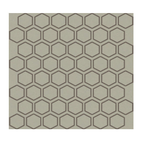 Daltile - Color Wheel Mosaic - 1.5 in. Glazed Ceramic Hexagon Mosaic - Matte Architectural Gray