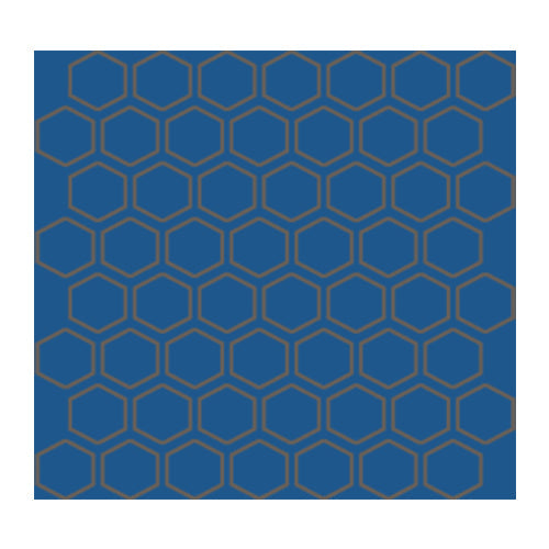 Daltile - Color Wheel Mosaic - 1.5 in. Glazed Ceramic Hexagon Mosaic - Sea Breeze